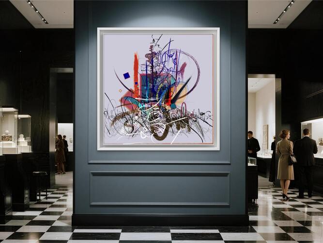 AKL ART 140 X 140 cm - TOGETHER | SAWA